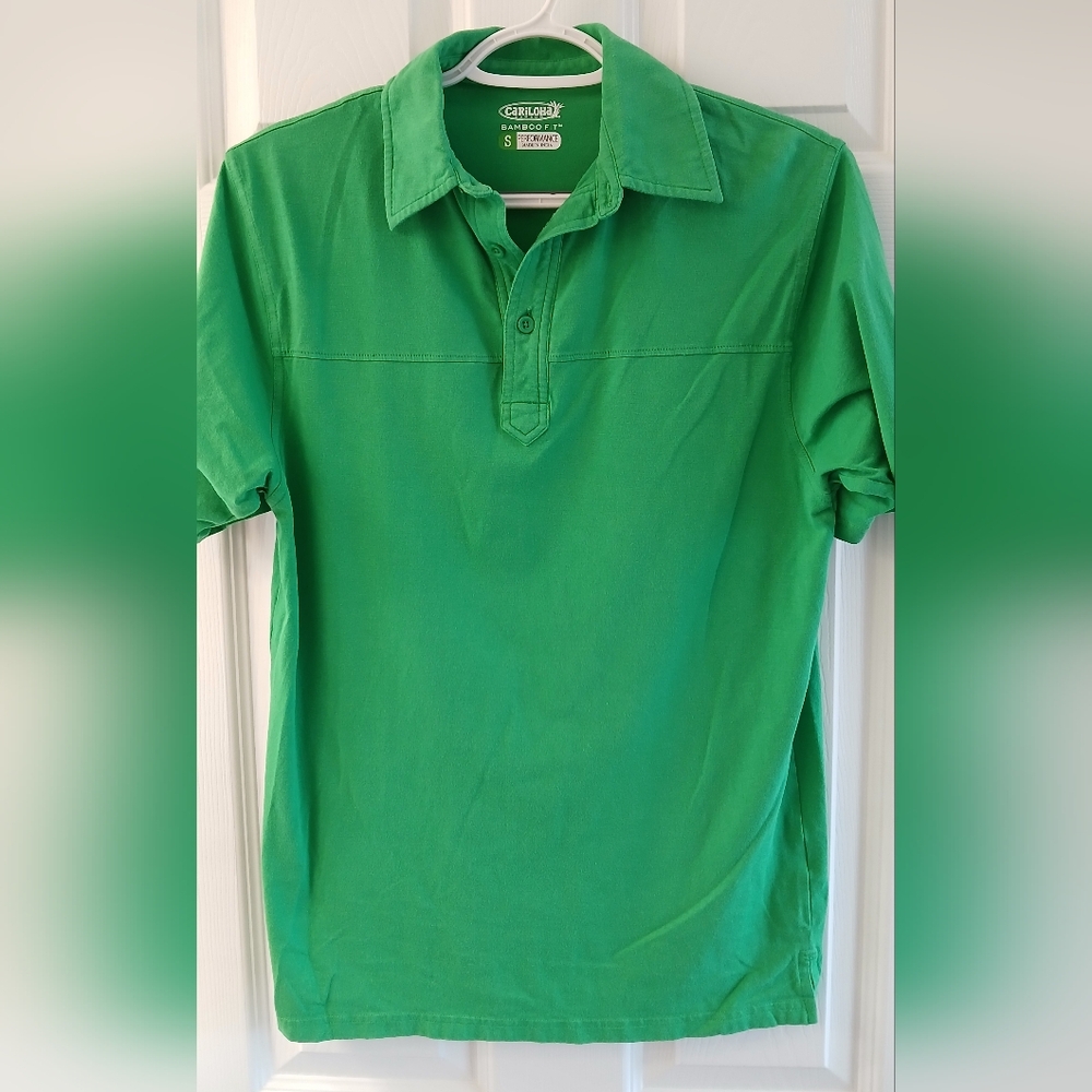 Cariloha Bamboo Fit Performance Polo – Men’s Small – Kelly Green